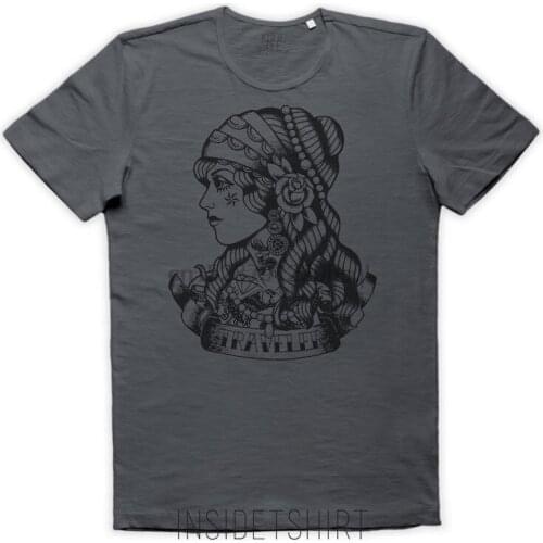 Maglietta Traveler Tattoo Maglia Vintage Ancora Old School Gipsy Summer New Brand Men O Neck Short Sleeve Cotton T Shirt