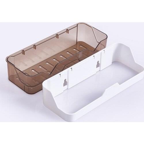 Bathroom Shelves Wall-mounted Perforation-Free Double-layer Kitchen Storage Basket Bathroom Accessories Home Storage Rack