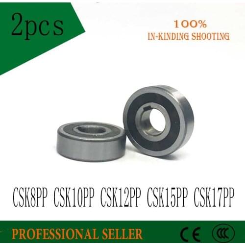 2pcs CSK8PP CSK10PP CSK12PP CSK15PP CSK17PP with keyway One Way Clutch Bearing Printer/printing Machinery