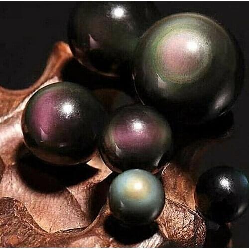 Natural Obsidian Quartz Crystal Ball Reiki Heals Natural Crystal