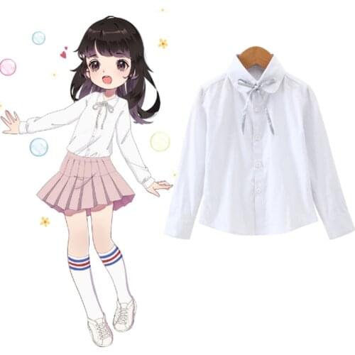 Белые блузки для девочек SKABENLAM China At AliExpress