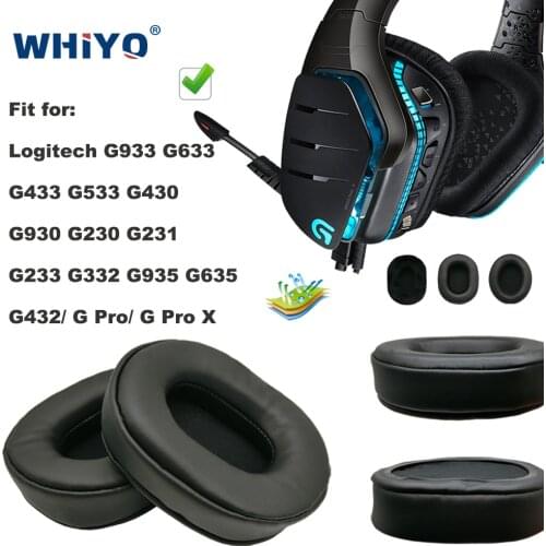 Replacement Ear Pads for Logitech G933 G633 G433 G533 G430 G930 G230 G231 G233 G332 G935 G635 G432/ G Pro/ G Pro X Earmuff