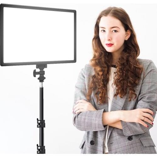 SL-192AI Dimmable LED Video Lighting Panel EU US Plug 3200K-5600K DSLR Camera Photography Lighting For Live Stream Photo Studio