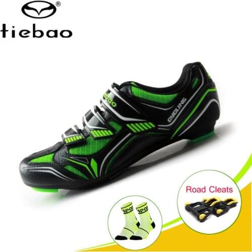 TIEBAO Road Cycling Shoes cleat Breathable Bicycle Self-locking superstar cycle shoes men road ciclismo zapatos bike sneakers