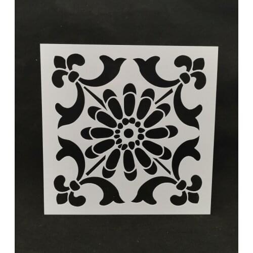 15*15 Vintage Layering Stencils for Diy scrapbook/photo album Decorative Embossing coloring,painting stencil,home decor
