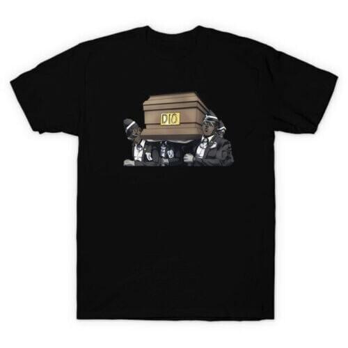 Coffin Dance Meme Jojos Bizarre Adventure Dio Is Dead Funny Black T-shirt Unisex T Shirt