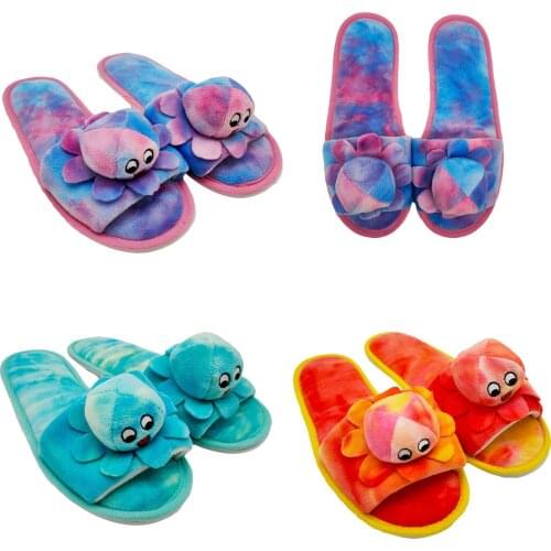 Winter Women House Slippers Faux Fur Warm Flat Shoes Female Slip on Home Furry Ladies Slippers Size 35-430 Wholesale