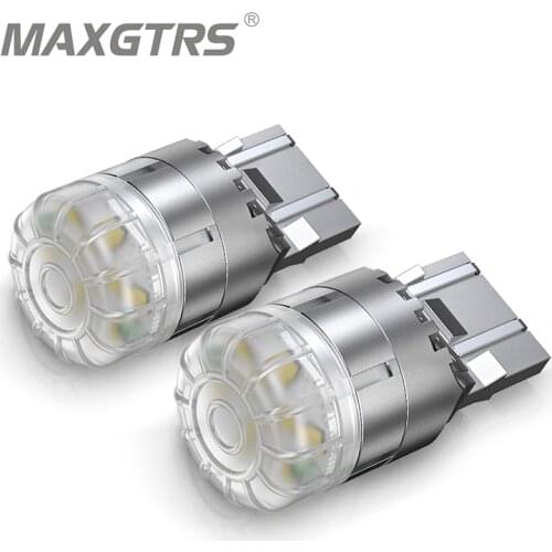 2x 7443 LED T20 W21/5W DRL P21/5W 1300LM Car LED Light Bulb BAY15D 1157 Red White 12V Auto Lamp For LADA Kalina Granta Vesta