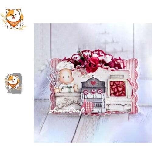 3D Kitchen Series Metal Cutting Dies Scrapbooking Stencil DIY Decorative Embossing Craft Die Cuts Card Making New Dies For 2019