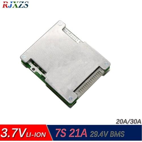 7S 30A lipo lithium Polymer BMS/PCM/PCB battery protection board for 7 Packs 18650 Li-ion e-bike Battery Cell w/ balance