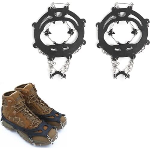 8 teeth stud crampon ice gripper grip spike climb shoe cleat antiskid Snowshoe outdoor winter walk no skid snowfield fish