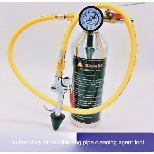 Automotive air conditioning pipe cleaning agent tool refrigeration system pipe free maintenance washer bottle