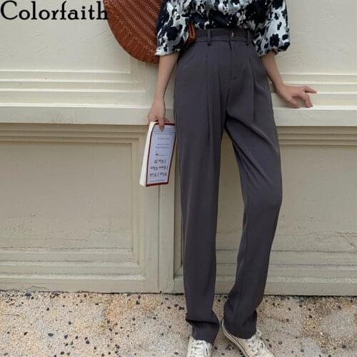 Colorfaith Women's Straight Trousers