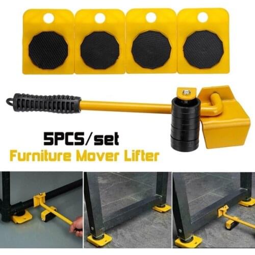 Home Appliances Casters Set Furniture Mover Tool Furniture Slider Movers Wheel Tool Roller Move Tool Wheel Bar Mover Sliders