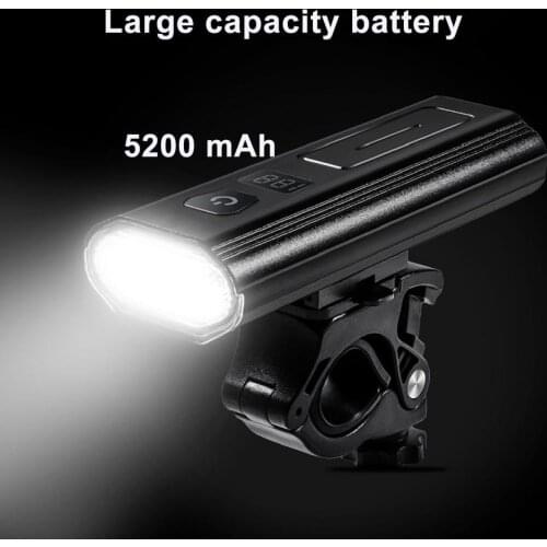 Bicycle Light Digital Display Battery Level Power Bank Removable Multi-function Bike Front Headlight for Bicycles Bicycle Light