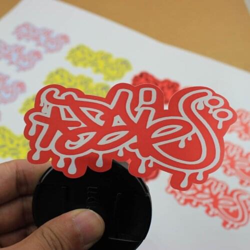 Glossy lamination pvc adhesive sticker custom pvc sticker