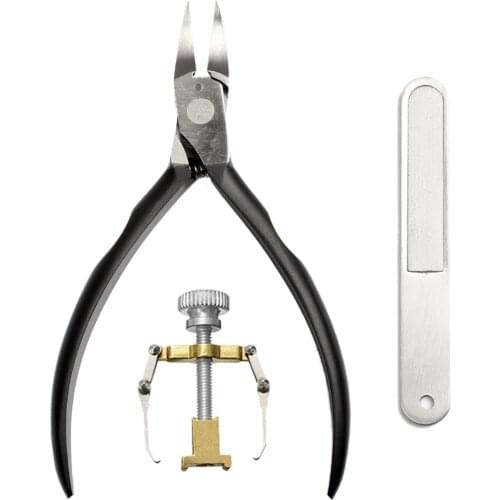 Foot Care Tool 3Pcs/Set Ingrown Toe Nail Correction Tool Manicure Sharp Nipper Clipper Pedicure