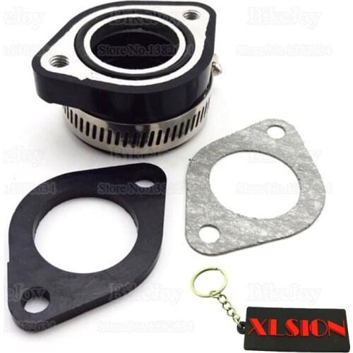 Carb Carburetor Intake Pipe Manifold Flange & Gaskets for Mikuni VM24 Keihin PE24 26 28 OKO Pit Dirt Bike ATV Quad Go Kart Buggy