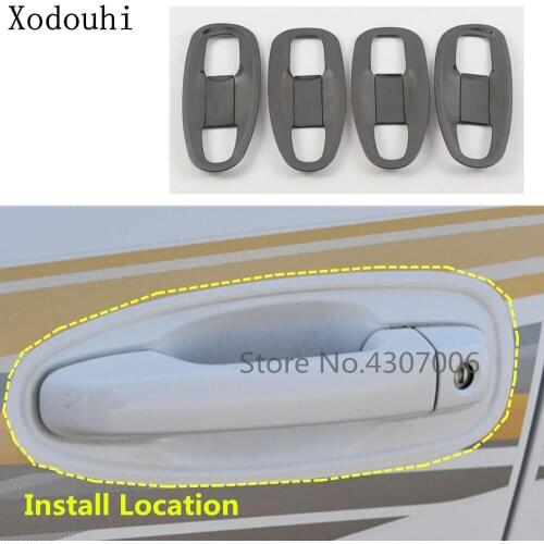Car Cover Trim External Door Bowl Armrest Stick Frame Panel 8pcs For Toyota FJ150 / Prado 2010 2011 2012 2013 2014 2015 2016