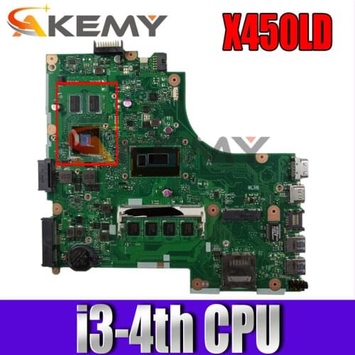 X450LD MAIN_BD._2G/I3-4010U/AS GeForce GT820 V2G Onboard 2G RAM mainboard For ASUS X450L X450LD Laptop motherboard 100% Tested