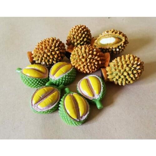 New~5 pcs Durian/miniatures fruit/lovely cute/fairy garden gnome/moss terrarium decor/bonsai/figurine/doll house