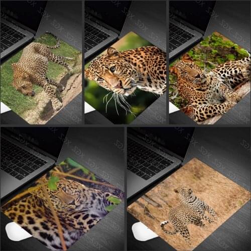 Yzuoan Animal Leopard Personalized Computer Notebook Small Mouse Pad Dirty Resistance 180x220mm Gaming Keyboard Mouse Pad