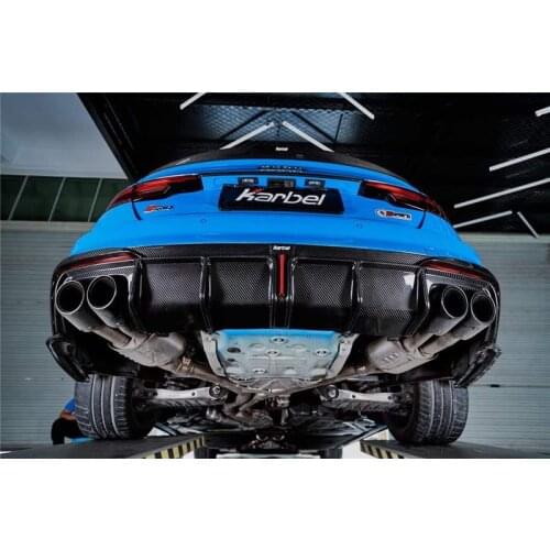Suit For Audi S4 Fiber A4l Modified by Karbel Kable Dry Carbon Front Shovel and the Rear Lip