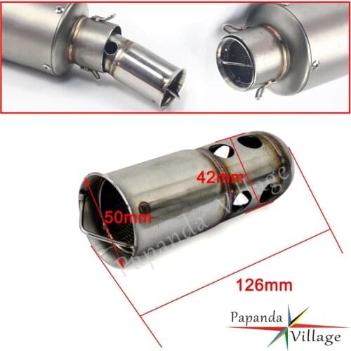 Motorcycle Steel Adjustable 51mm DB Killer Exhaust Muffler Universal For Suzuki Sound Noise Eliminator Motocross Silencer