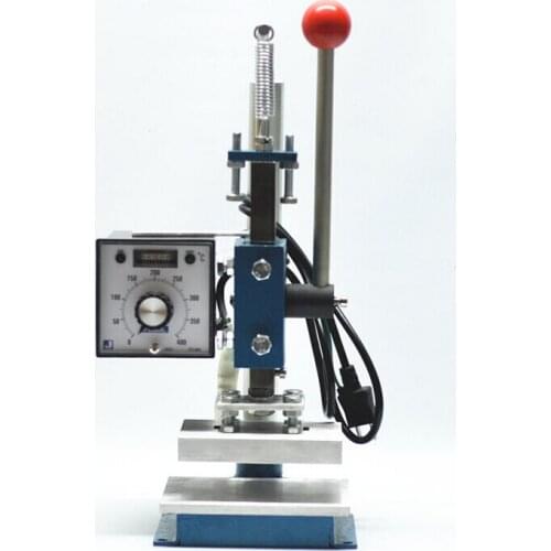 Manual Hot Foil Stamping Machine PU Leather Printer Creasing Machine Embossing Machine 5x7cm