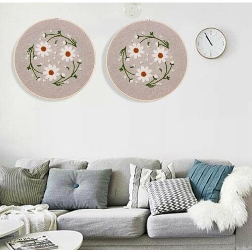 Flower Pattern Embroidery Kit Needlework Kit Embroidery Handmade Handicraft