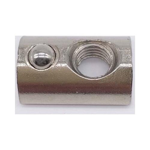 Wkooa T Slot Nuts M5 Thread With Ball Spring Nut 45 Series T Slot Aluminum Extrusion 50 Pcs