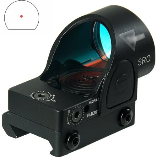 Mini RMR SRO Tactical Red Dot Scope Collimator Glock Reflex Sight Scope Fit 20mm Rail For Airsoft Hunting Rifle Accessories