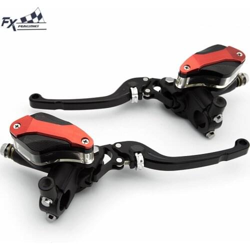 Universal 50cc-300cc Motorcycle Hydraulic Clutch Brake Levers Master Cylinder Set For Honda Suzuki Kawasaki Yamaha Aprilia BMW