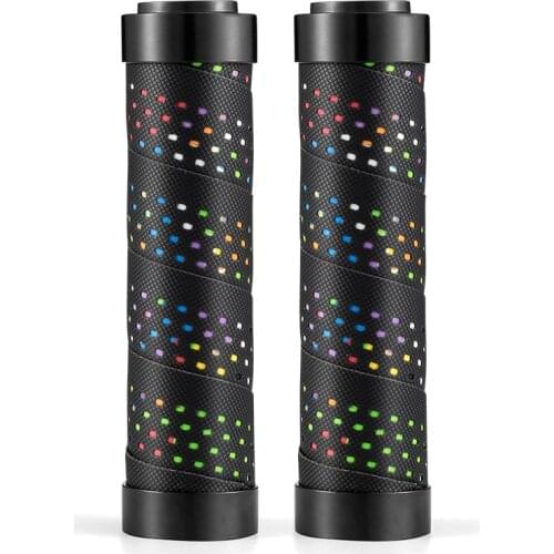 ROCKBROS Bike Grips PP Wrapped Bicycle Handlebar Tape Cover Grip Shockproof Anti-slip MTB Handlebar Grip Mountain Bike Grips