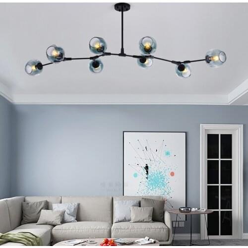 Vintage Loft Industrial Nordic Chandelier For Dining Kitchen Stair Black/gold Suspension Luminaire Modern Chandelier Lighting