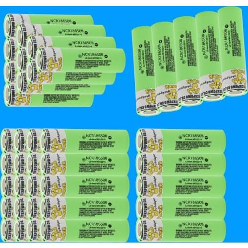 YECKPOWO 18650 charger USB NCR18650B 3400mah 3.7V 18650 LI-ION battery lithium high power source solutions flat top rechargeabl