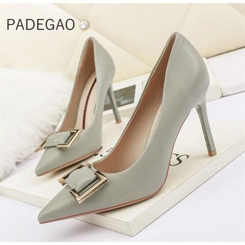 Womens Shoes 2021 Vintage OL High Heels Sexy Casual Fashioon Shoes for Women