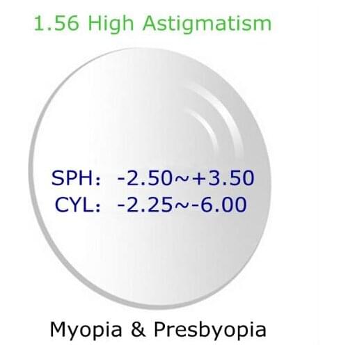 1.56 High astigmatism Single Vision Optical Aspheric Prescription Lenses Fast and Deep Color Coating Change Performance