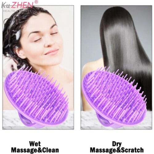 1PCS Washing Massage Brush Hair Massager Combs Round Plastic Shampoo Scalp Shower Body Beard Shampoo Brush Hair Styling Tools