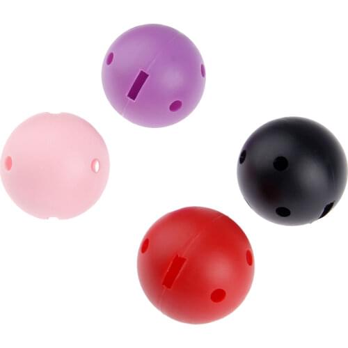 SURIEEN 10Pcs 44mm Plastic Golf Balls Blow Moulding Airflow Hollow w/ Square Holes Golf Balls Indoor Outdoor Golf Practice Balls