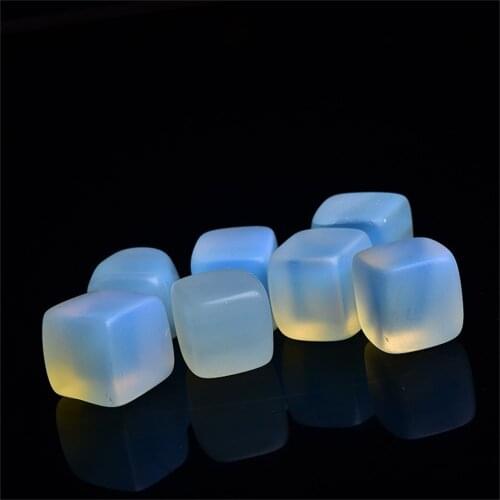 100g 10mm-25mm Square Opal Gravel Healing Crystals Chakra Stones Witchcraft Supplies Minerals Collection Home Decoration