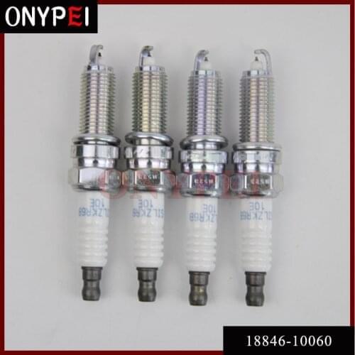 4pcs/lot Iridium Spark Plug 18846-10060 SILZKR6B10E for Hyundai Elantra i30 Kia Soul 1884610060 SILZKR6B-10E