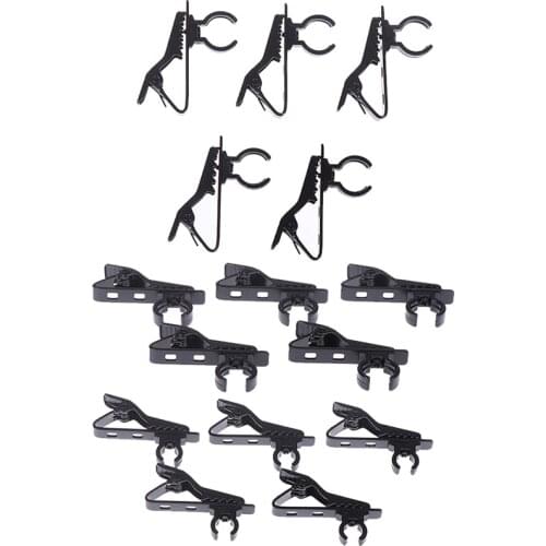 5pcs Microphone iron clip tie clip mic lapel collar clip microphone accessories