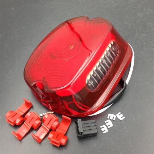 Aftermarket free shipping LED RED Tail Light for Harley Davidson Softail Sportster Road King Dyna Electra Glide Fat Boy RED