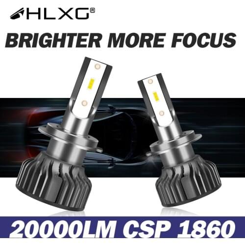 HLXG HB3 HB4 LED luces headlight lampada led h7 car fog Light H11 lamp H1 led 9005 9006 H8 H9 h4 led auto bulb 12V 20000LM 6000K