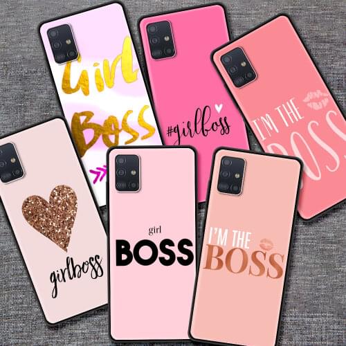 Girl And Boss Case for Samsung Galaxy A51 A71 A21s A12 A31 A52 A41 A32 A02s M31 M30s M51 Soft Silicone Phone Coque