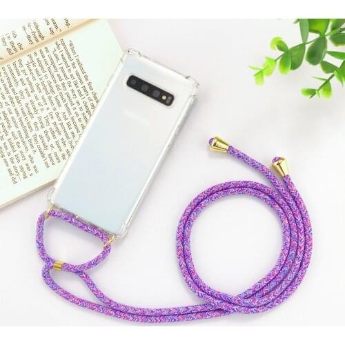 Strap Cord Chain Phone Case For Samsung S20 A51 A71 A81 A91 A50 A70 Necklace Lanyard Coque For Galaxy S10 S9 Plus S7 Edge Case
