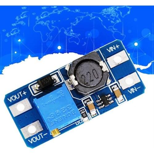 DC-DC Step Up Power Module Boost Volt Conver2A Max DC-DC Step Up Power Module Booster Power Module 3-5V to 5V/9V/12V/24V MT3608
