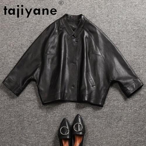Tajiyane Coast and Jackets Women 2020 Autumn Real Leather Jacket Woman Genuine Sheepskin Coat Female Cloth Oversize Casaco TN729