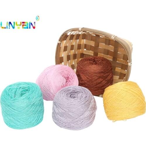 100g Linen thread Crochet line yarn for knitting Summer new style Fine wool diy Hand-knitted wool Special offer t49